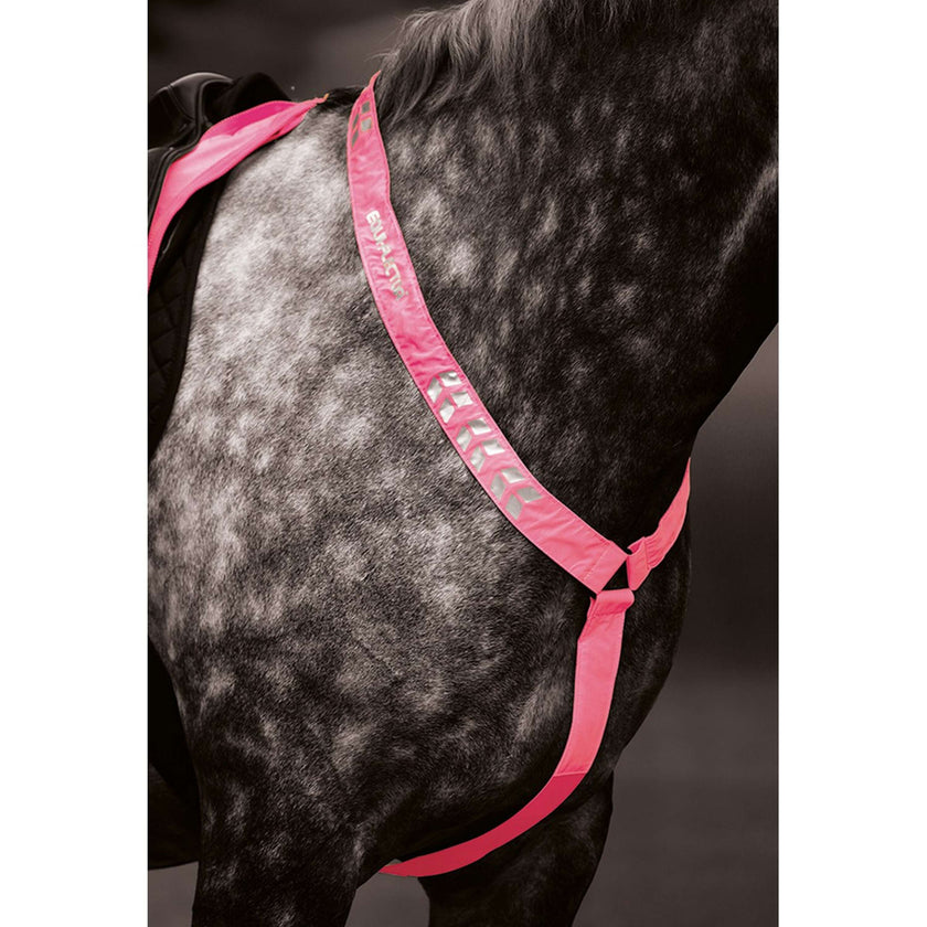 Equi-Flector by Shires Pièce de Poitrail Réfléchissant Fluor Rose Equi-Flector by Shires Pièce de Poitrail Réfléchissant Fluor Rose