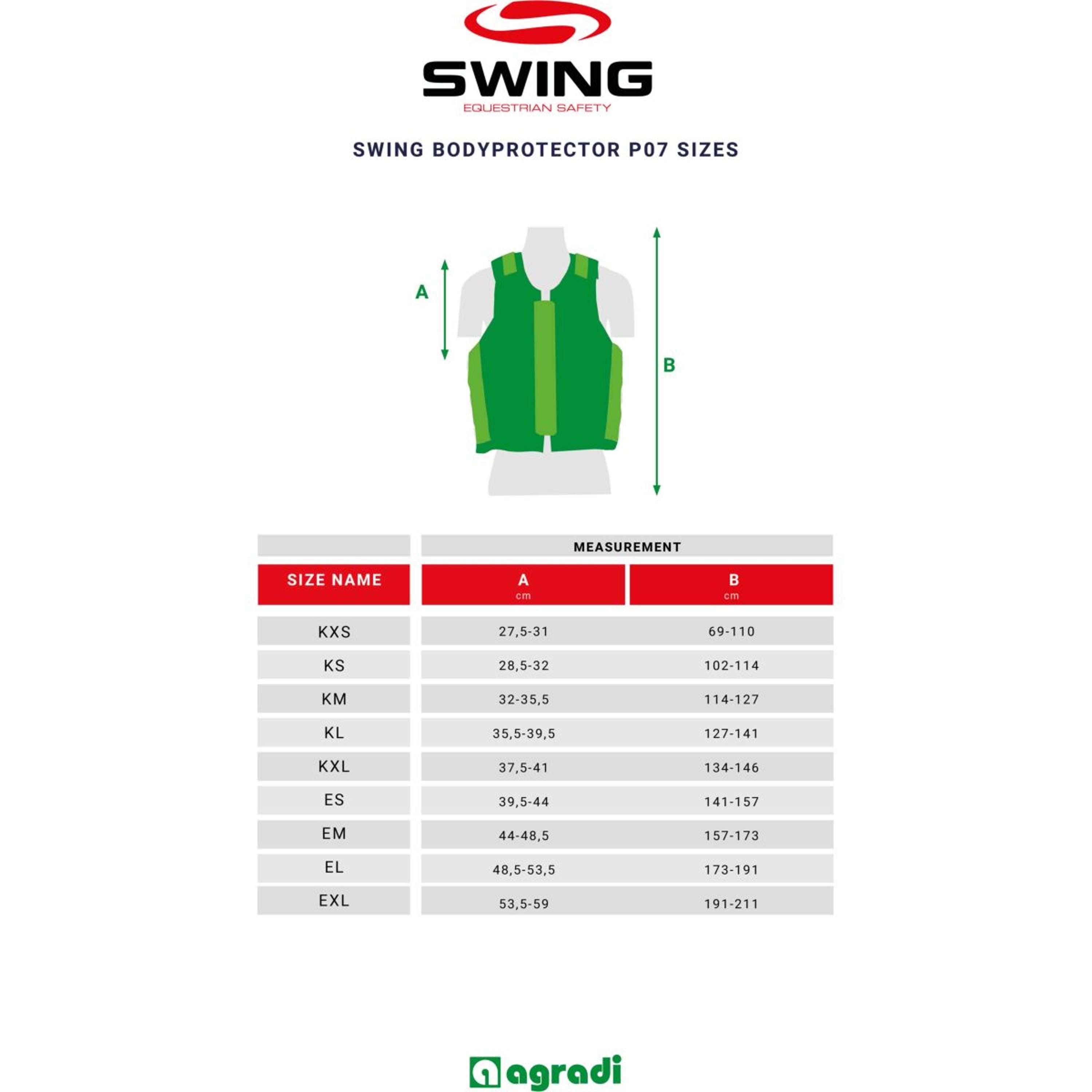 Swing Gilet de Protection P07 Noir