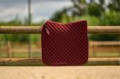Velder Horsewear Essentials Tapis de Selle Dressage Classic Bordeaux