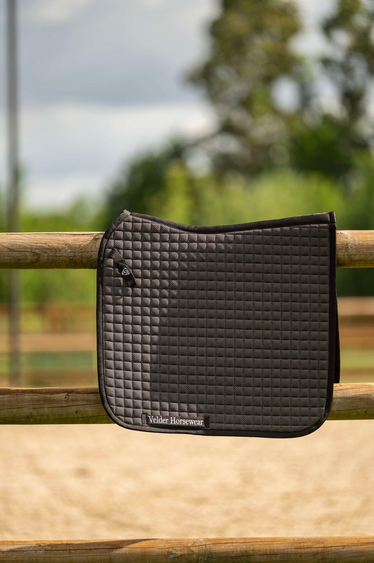 Velder Horsewear Premium Tapis de Selle Bamboo Dressage Noir