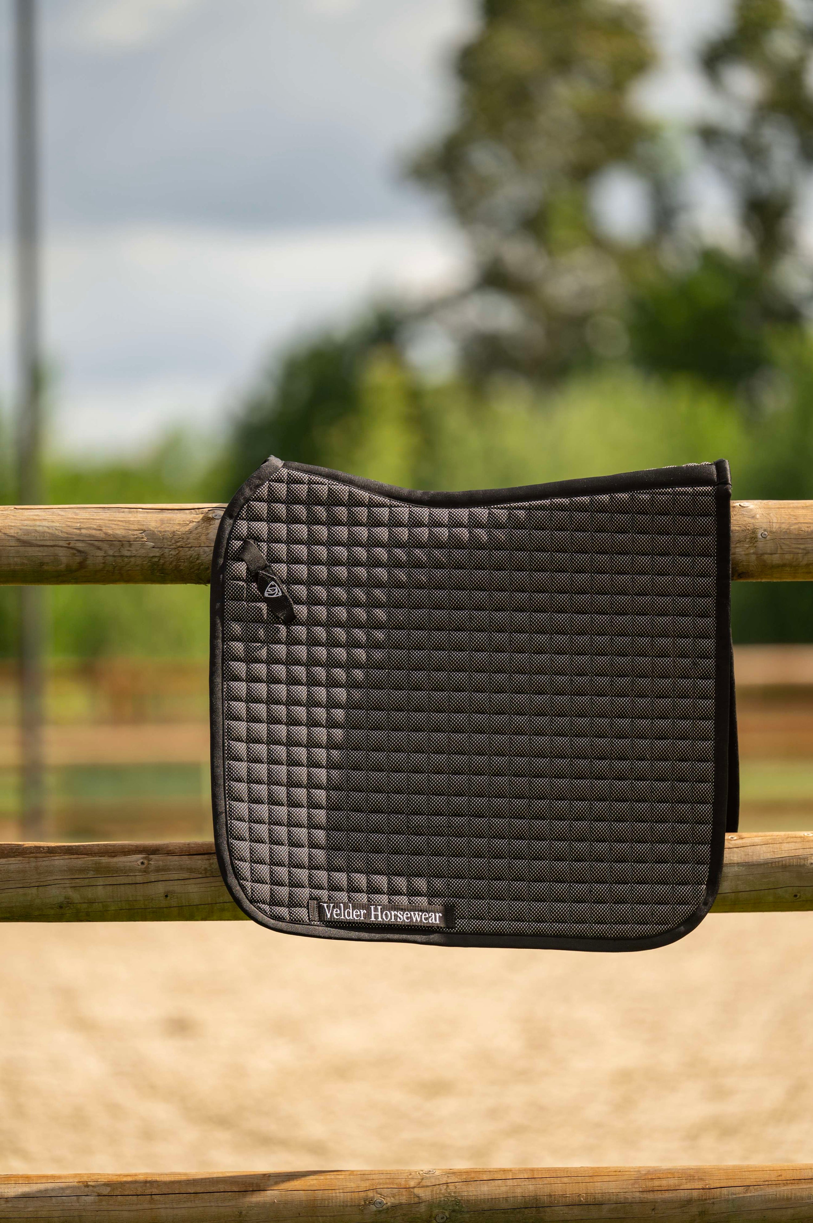 Velder Horsewear Premium Tapis de Selle Bamboo Dressage Noir