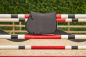 Velder Horsewear Premium Tapis de Selle Bamboo de Saut Noir