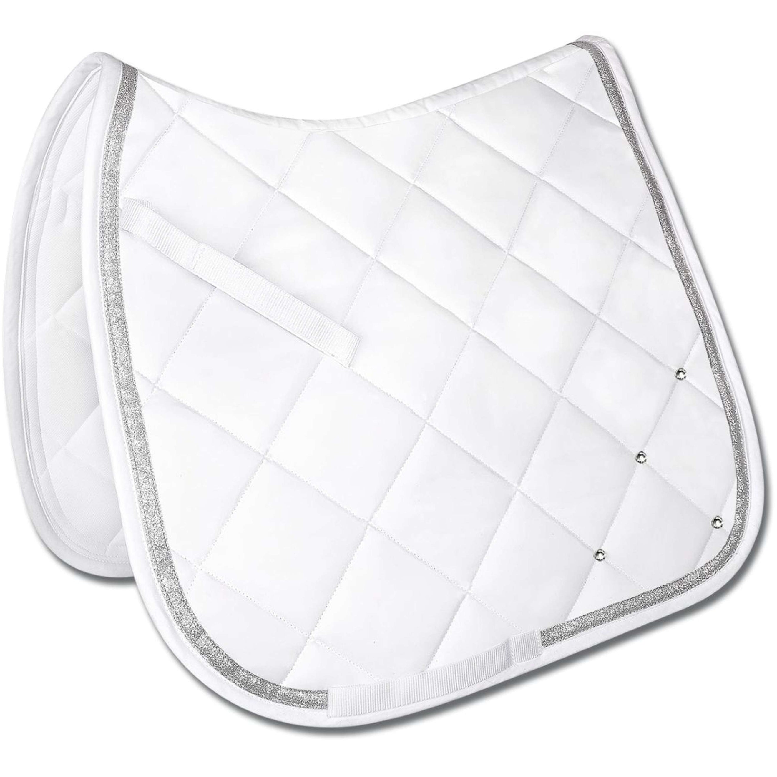 Waldhausen Tapis de Selle Competition Dressage Blanc/Argent Waldhausen Tapis de Selle Competition Dressage Blanc/Argent