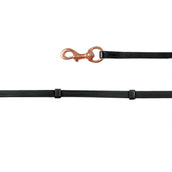 Waldhausen Rênes Islandais Avec Mousquetons Noir/Rosé