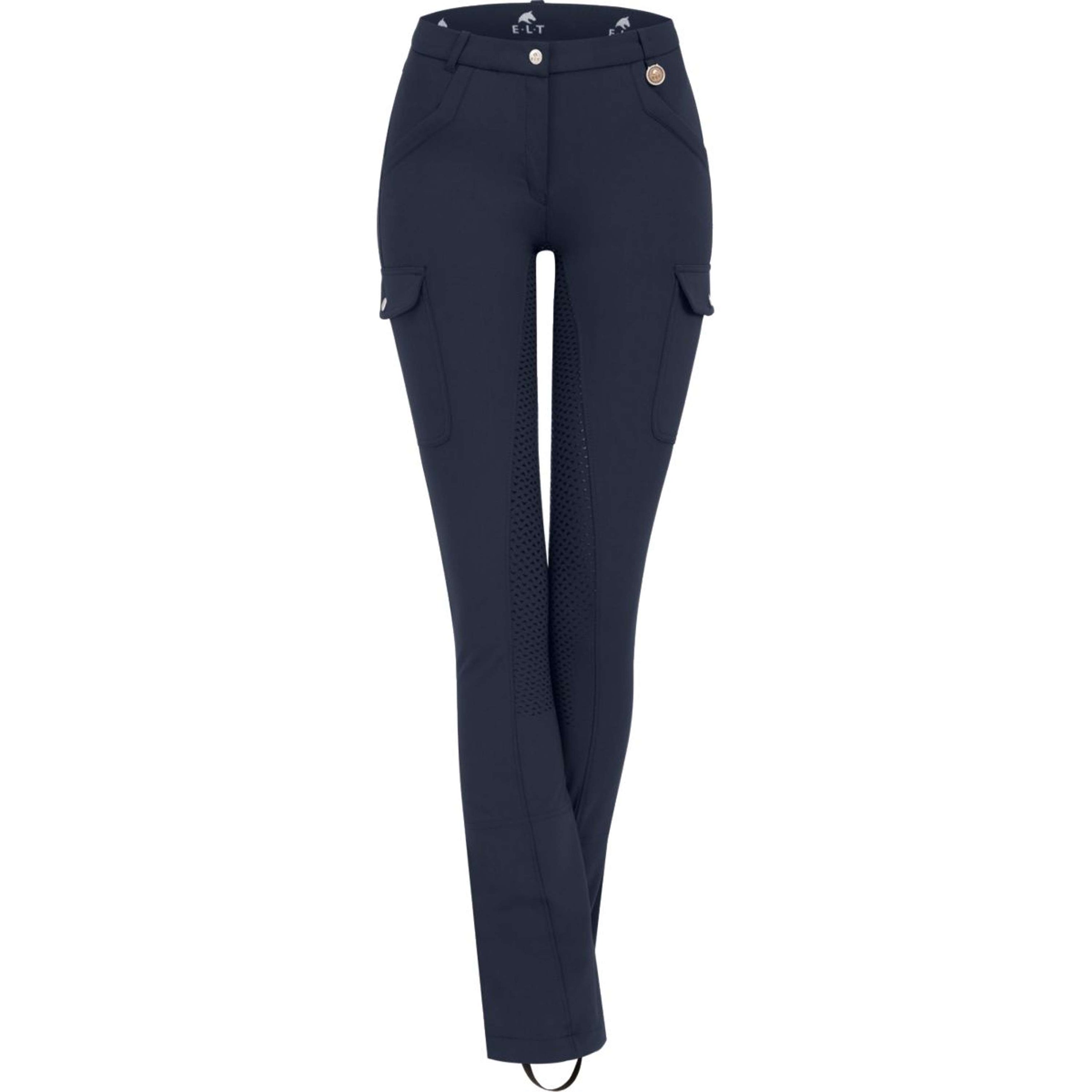 ELT Pantalon d'Équitation Jodhpur Micro Cargo Silicone Nightblue ELT Pantalon d'Équitation Jodhpur Micro Cargo Silicone Nightblue