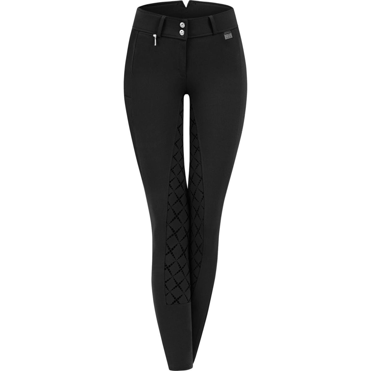 ELT Pantalon d'Équitation Micro Sport High Waist Silicone Noir