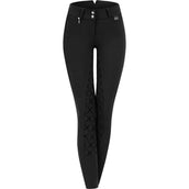 ELT Pantalon d'Équitation Micro Sport High Waist Silicone Noir