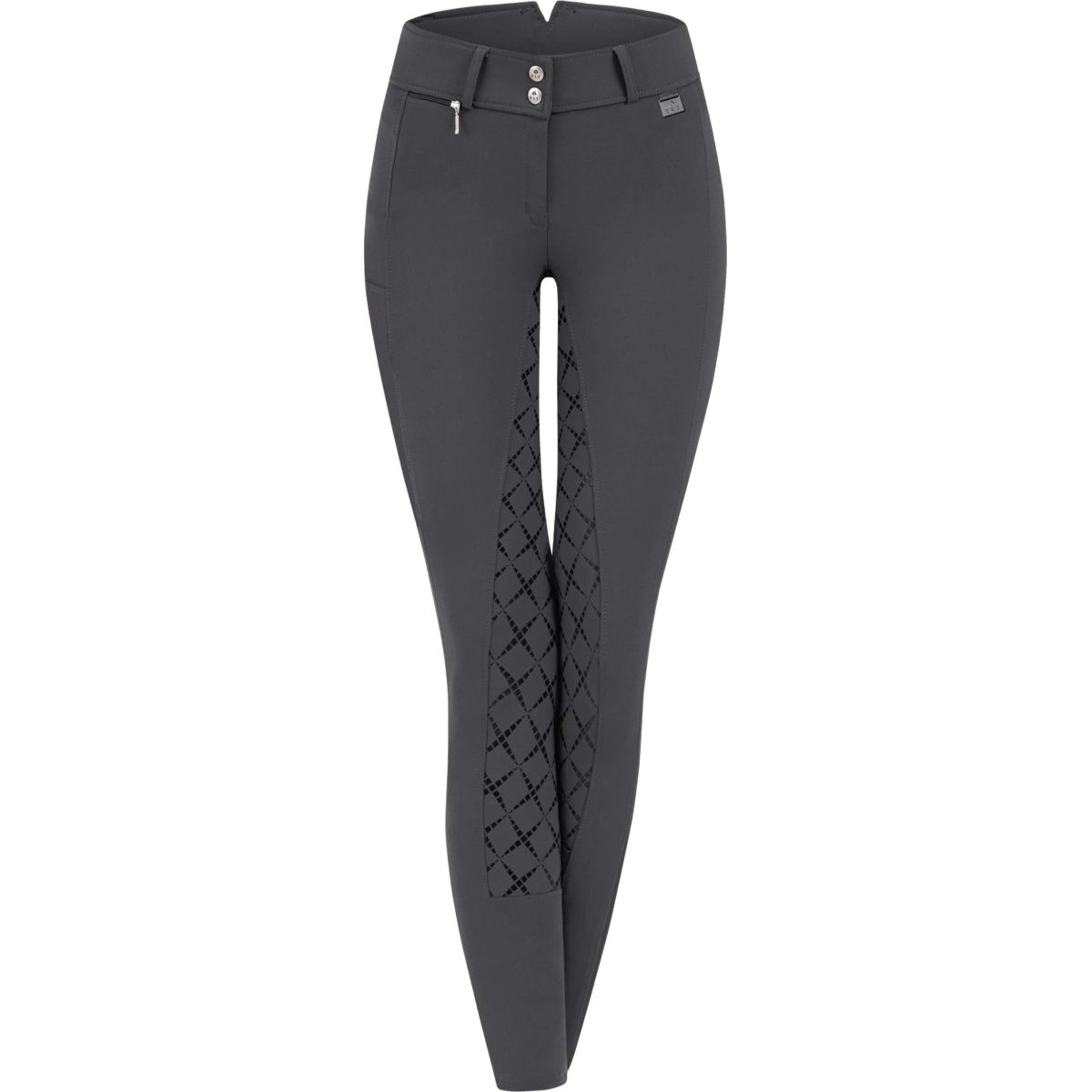 ELT Pantalon d'Équitation Micro Sport High Waist Silicone Asphalt ELT Pantalon d'Équitation Micro Sport High Waist Silicone Asphalt