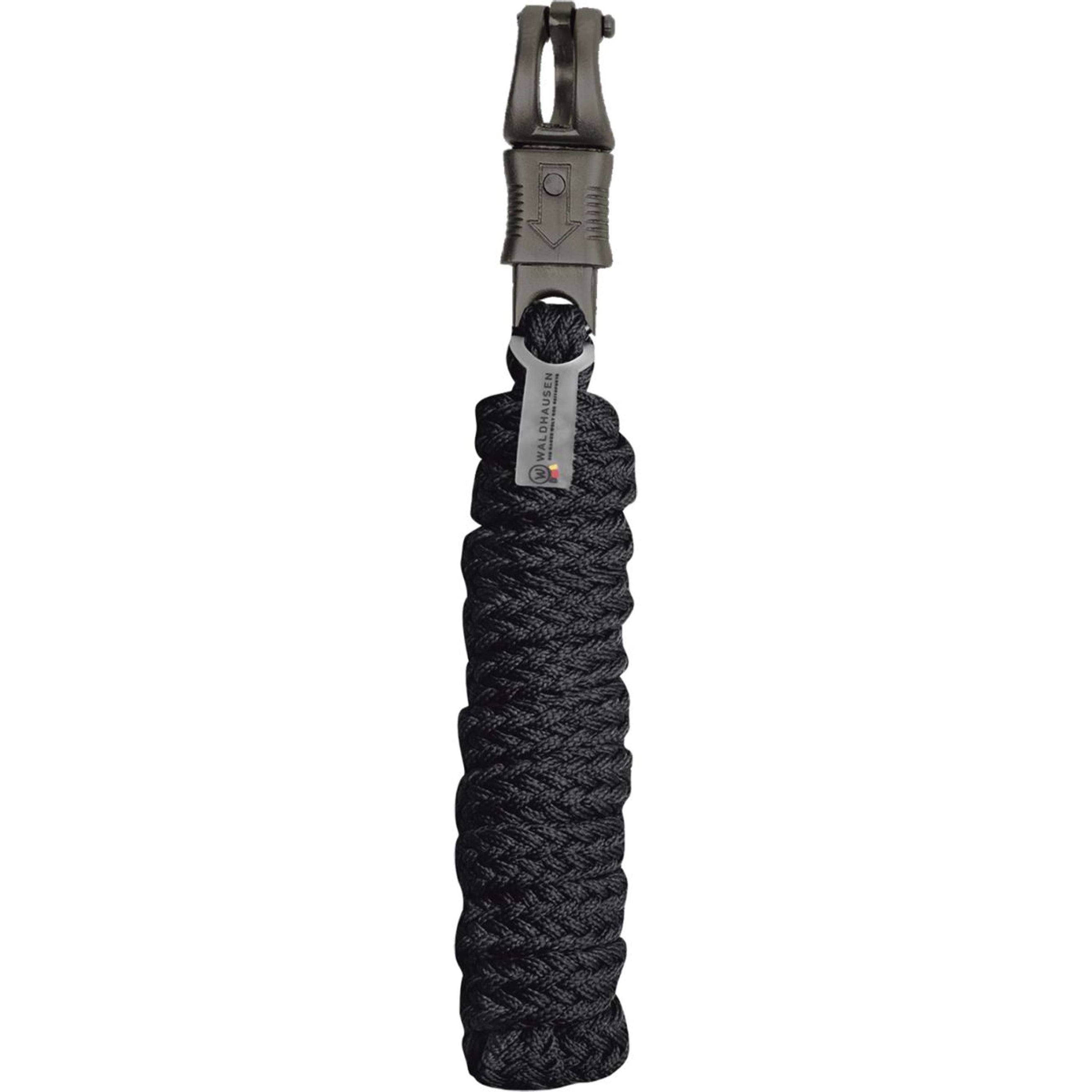 Waldhausen Corde pour Licol Gloomy avec Crochet Panique Noir Waldhausen Corde pour Licol Gloomy avec Crochet Panique Noir