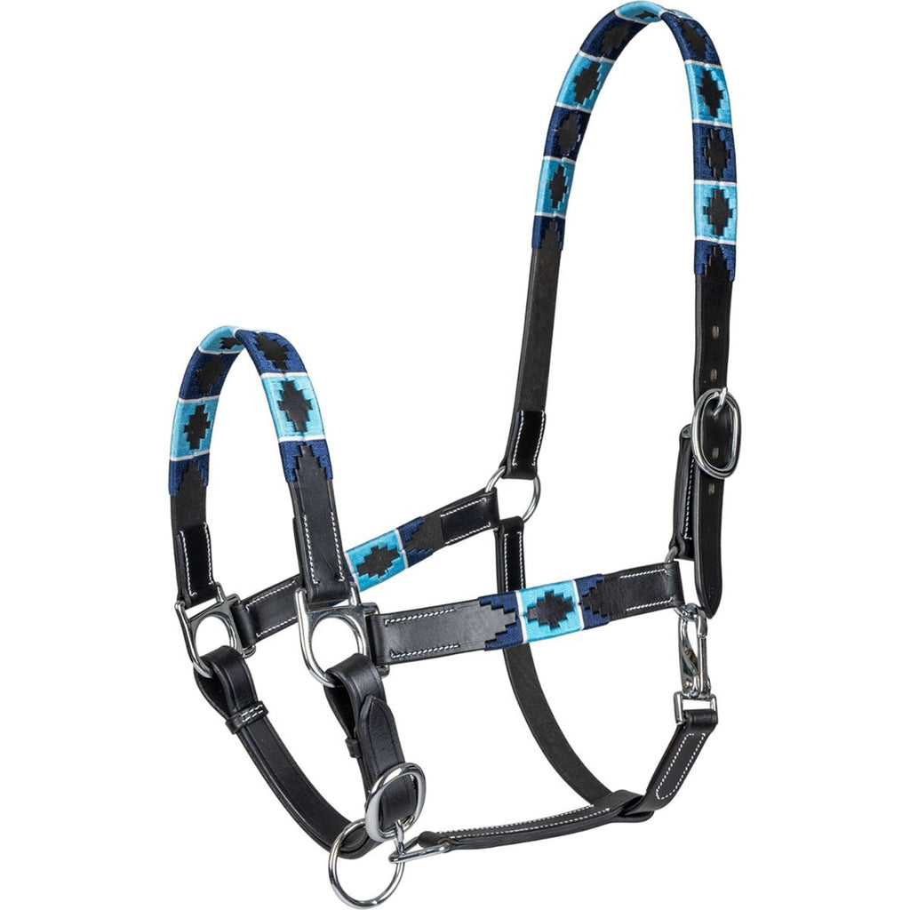 Waldhausen Licol Polo Cuir Noir/Bleu
