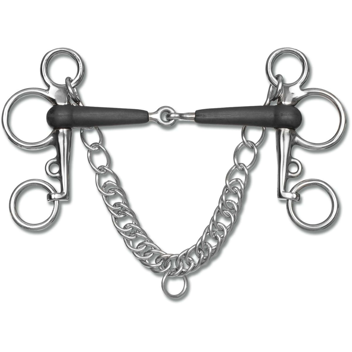 Waldhausen Filet Pelham 15mm Simple Brisé en Caoutchouc