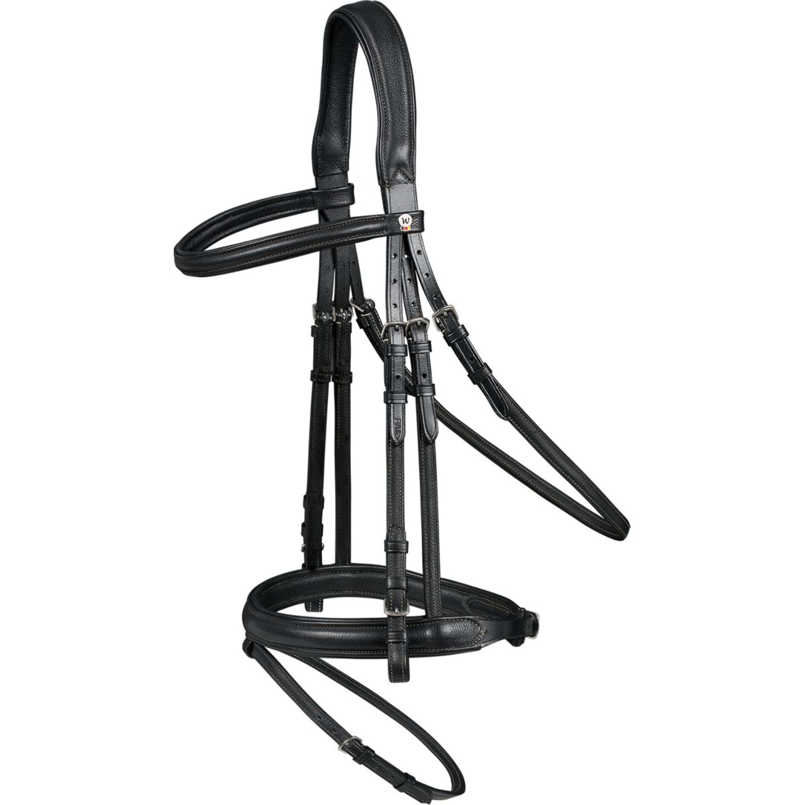 Waldhausen Bridon X-Line Supersoft Anglais Combiné Noir Waldhausen Bridon X-Line Supersoft Anglais Combiné Noir