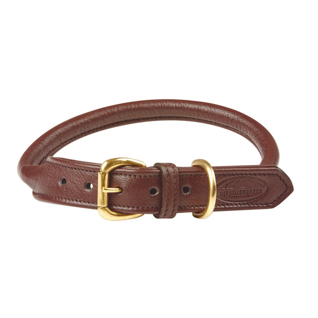 WeatherBeeta Collier pour Chien Rolled Leather Marron