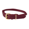 WeatherBeeta Collier pour Chien Rolled Leather Maroon Red