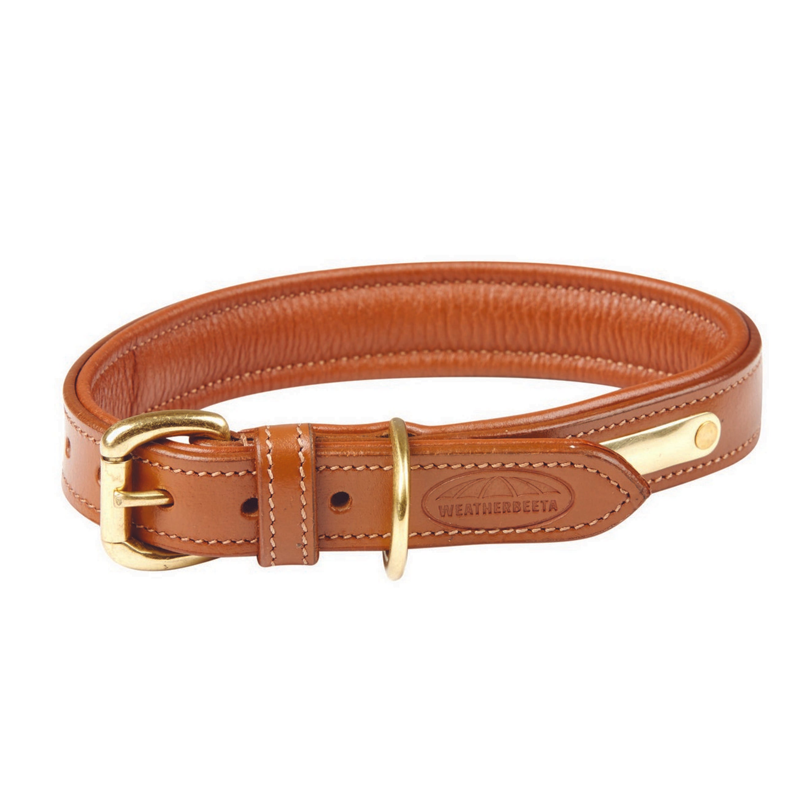 WeatherBeeta Collier pour Chien Padded Leather Tan WeatherBeeta Collier pour Chien Padded Leather Tan