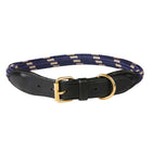 WeatherBeeta Collier pour Chien Rope Leather Navy/Brown