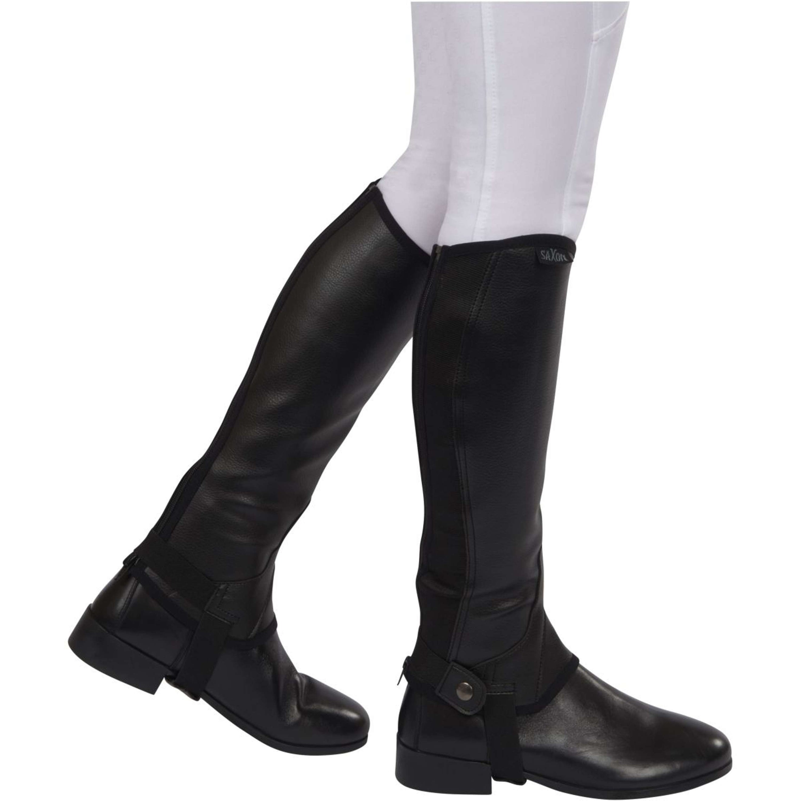 Saxon Chaps Equileather Noir Saxon Chaps Equileather Noir