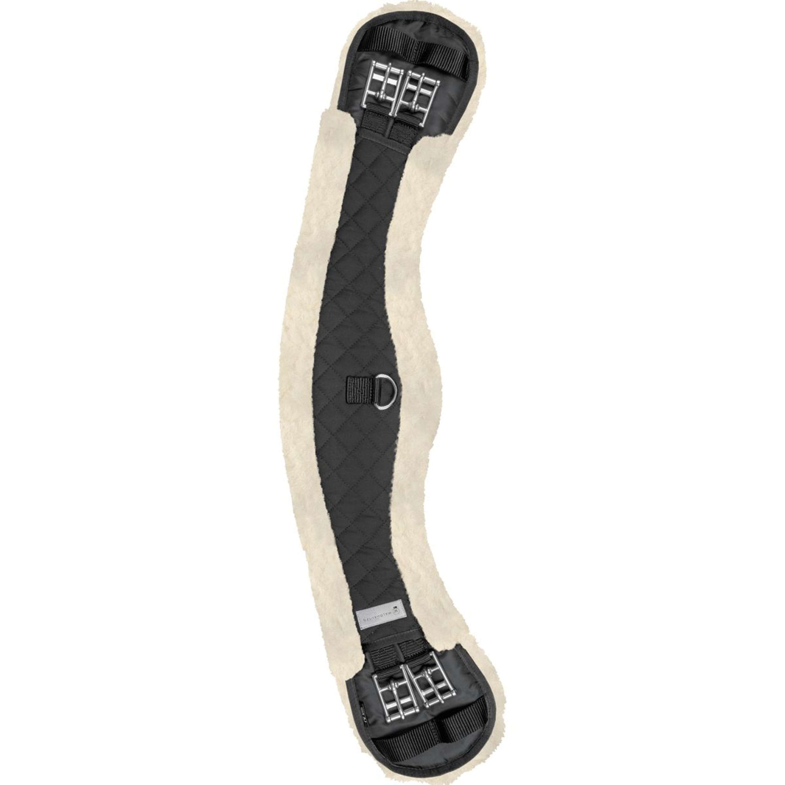 Waldhausen Dressuursingel Sangle de Dressage Half Moon Noir/Naturel Waldhausen Dressuursingel Sangle de Dressage Half Moon Noir/Naturel