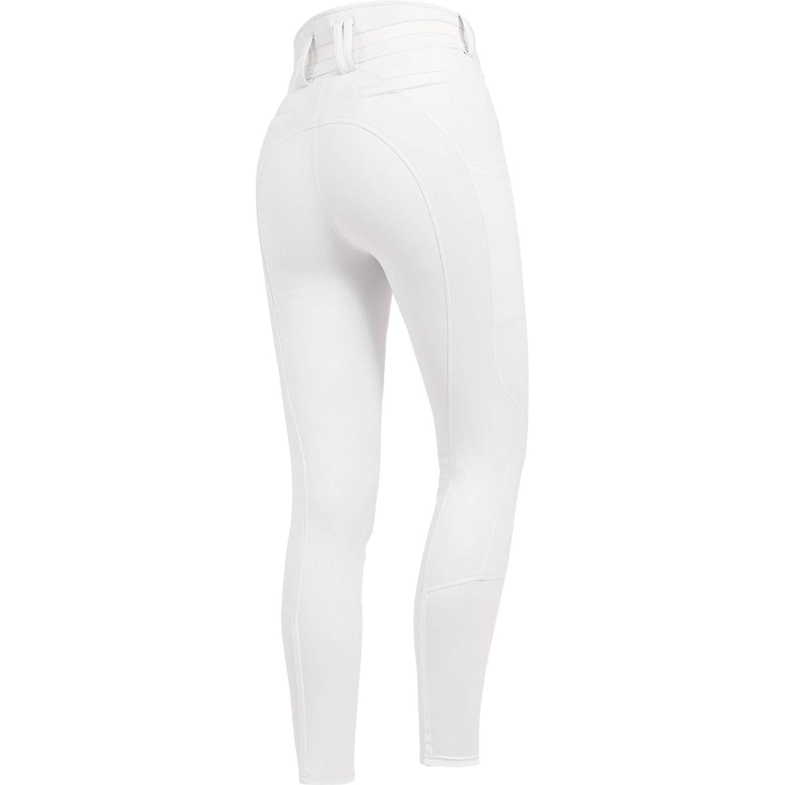 ELT Rijbroek Pantalon d'Équitation Maja Glam Curved High Waist Blanc ELT Rijbroek Pantalon d'Équitation Maja Glam Curved High Waist Blanc