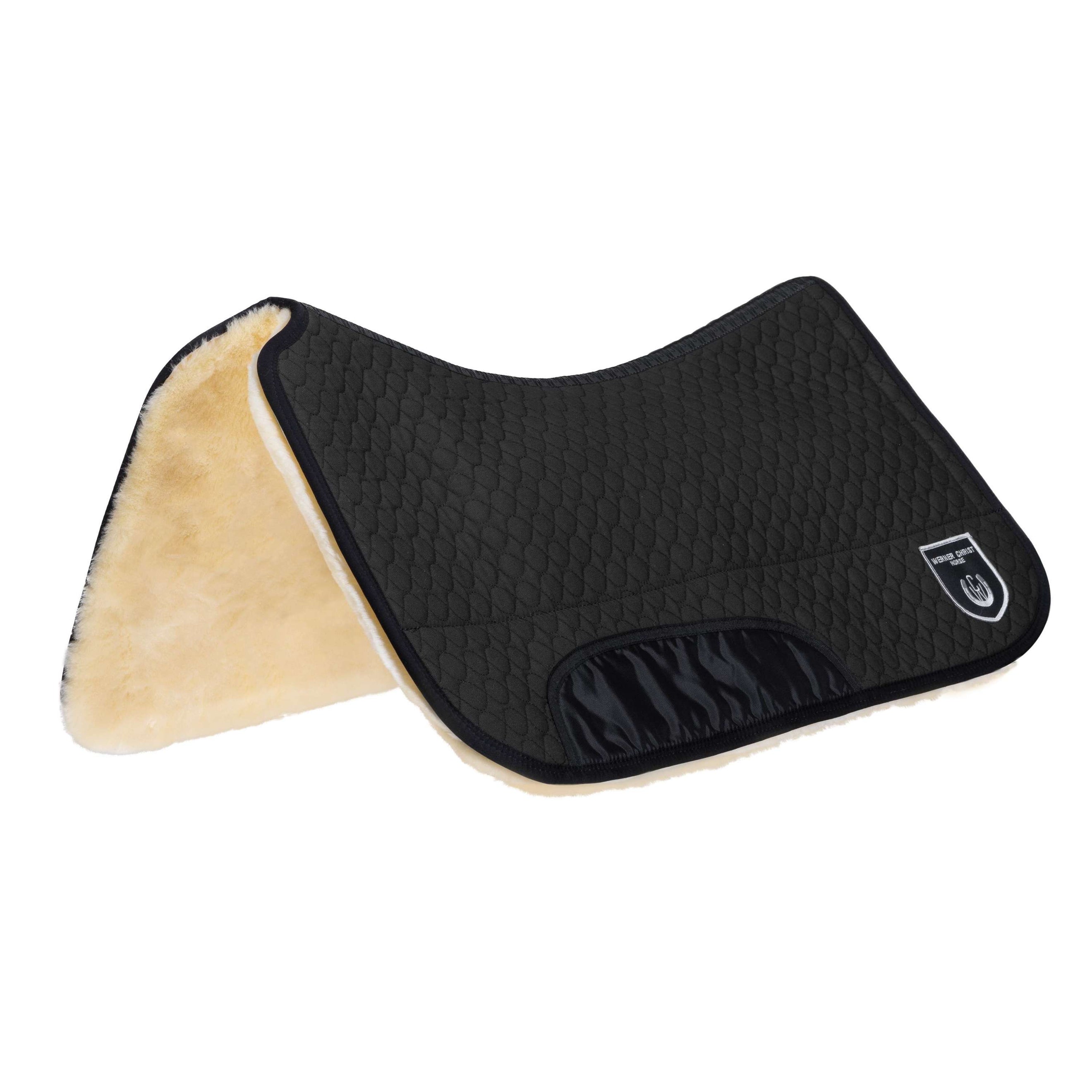 Werner Christ Tapis Western Sheepskin 20mm Noir/Naturel Werner Christ Tapis Western Sheepskin 20mm Noir/Naturel