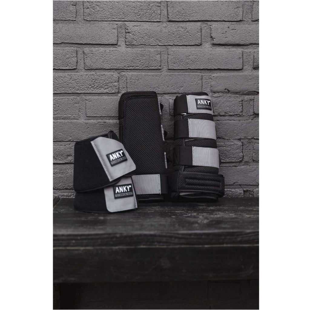 ANKY Guêtres 3D Mesh Black/Steel Grey