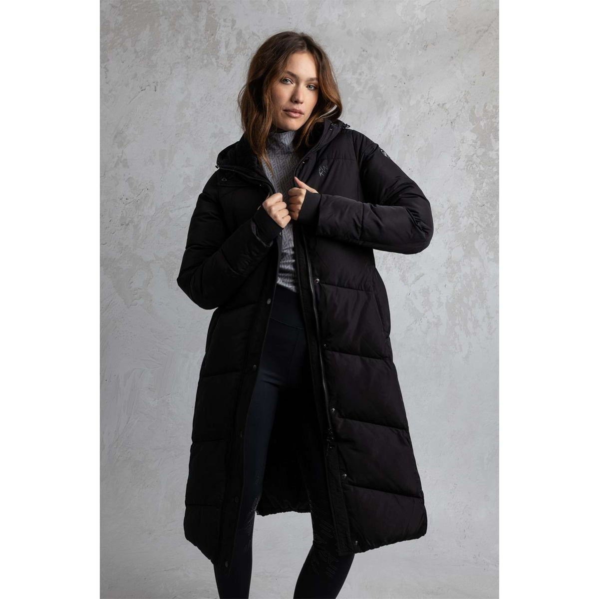 ANKY Manteau Matelassé Long ATC262005 Noir