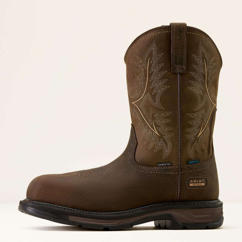 Ariat Bottes Western WorkHog XT Waterproof Wide Square Carbon Toe Hommes Brown/Mocha