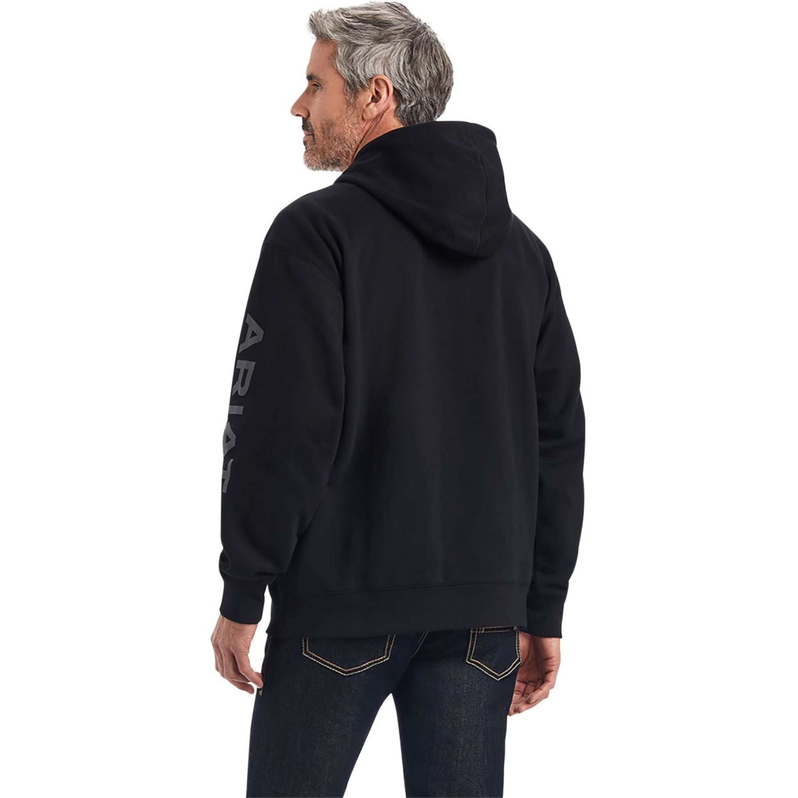 Ariat Pull Logo Hommes Noir Ariat Pull Logo Hommes Noir