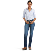 Ariat Jeans Real Perfect Rise Abby Straight Femme Mackenzie Blue
