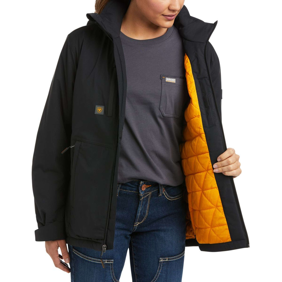 Ariat Veste Rebar Storm Fighter 2.0 Waterproof Femme Noir