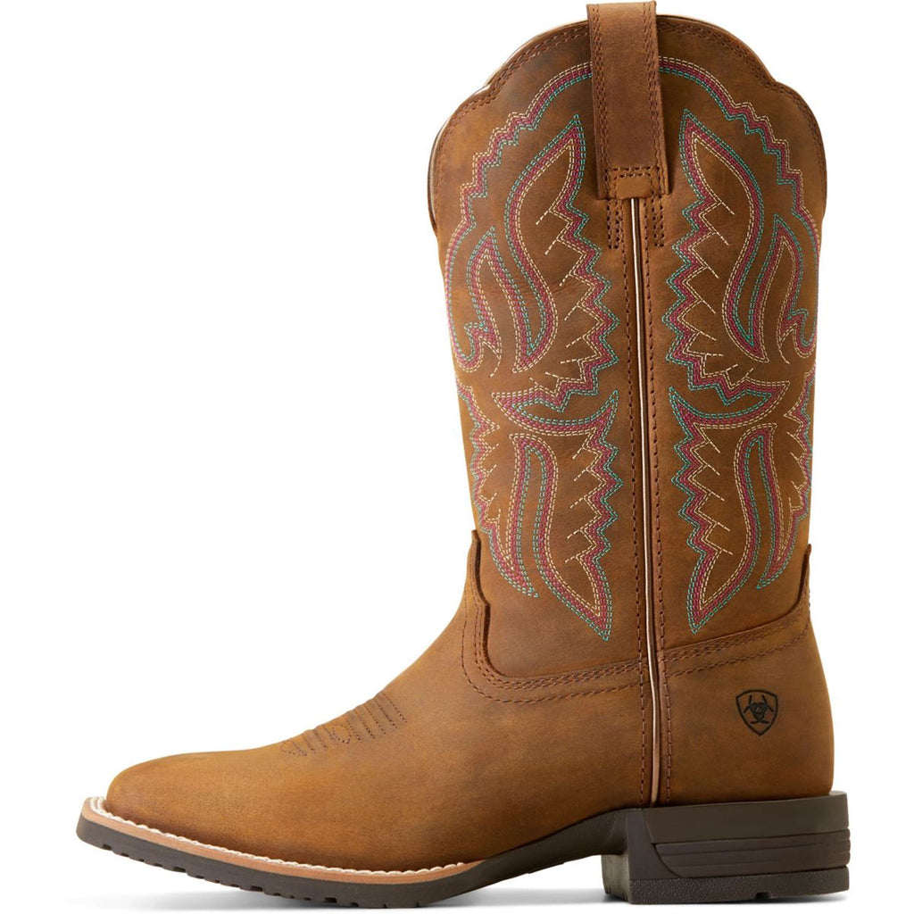 Ariat Bottes Western Hybrid Ranchwork Femme Distressed Tan
