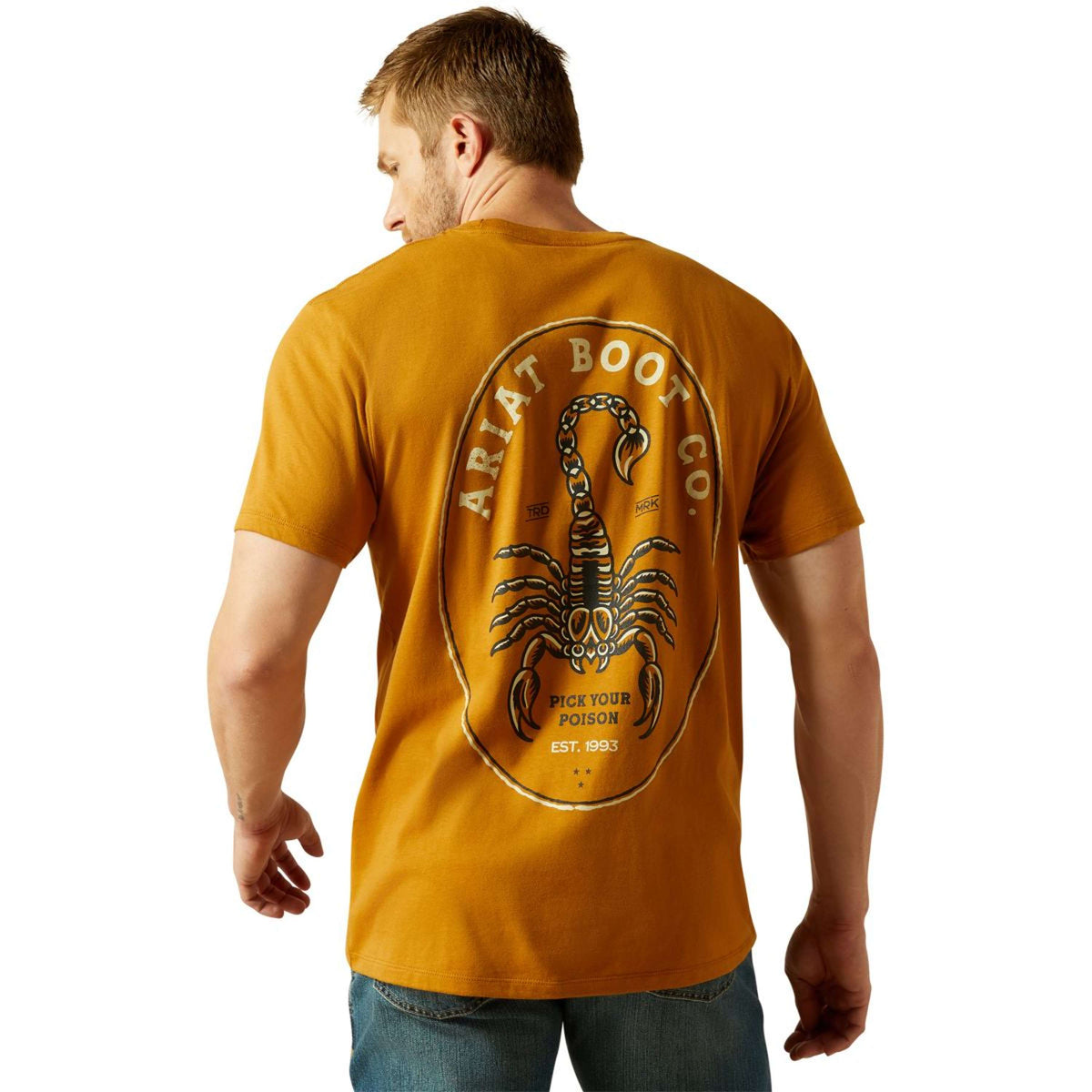 Ariat T-Shirt Scorpion Seal Hommes Orange