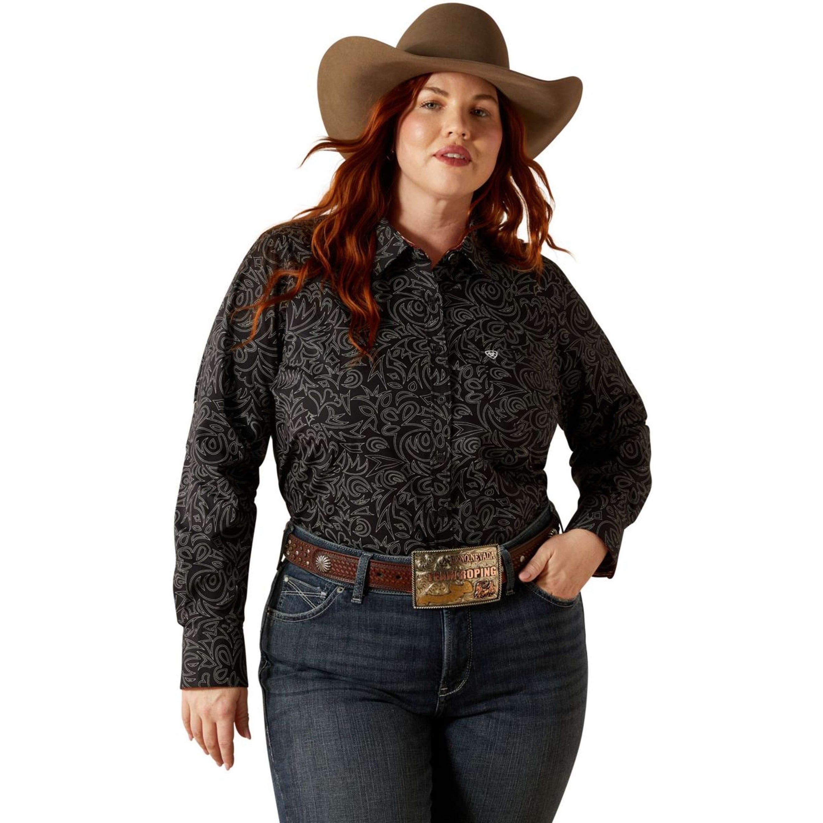 Ariat Blouse Kirby Femme Noir Ariat Blouse Kirby Femme Noir