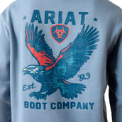 Ariat Pull Freedom Eagle Hommes Denim clair