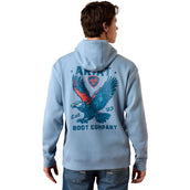 Ariat Pull Freedom Eagle Hommes Denim clair