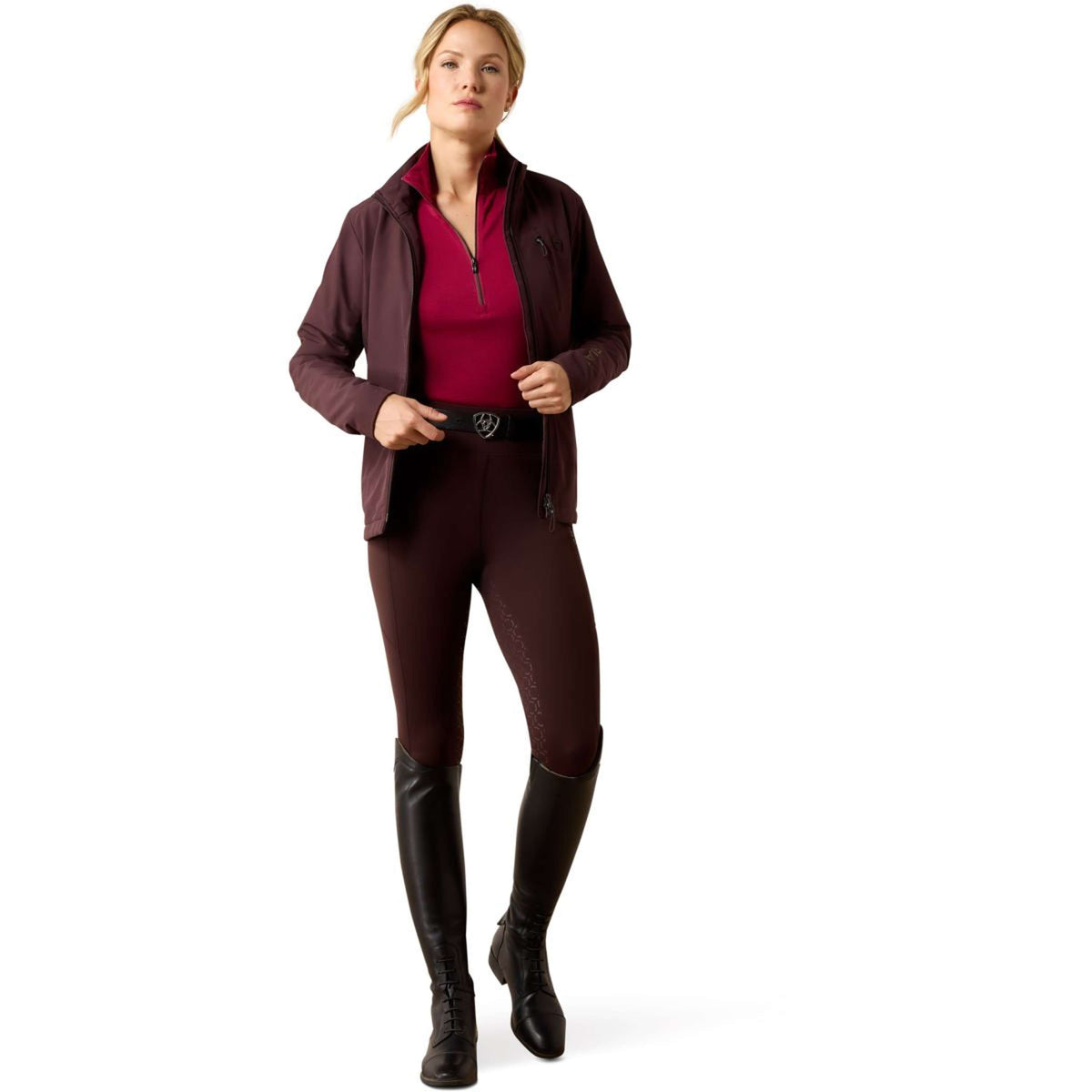 Ariat Legging d'équitation chauffant Venure 2.0 Femme Chocolate Plum