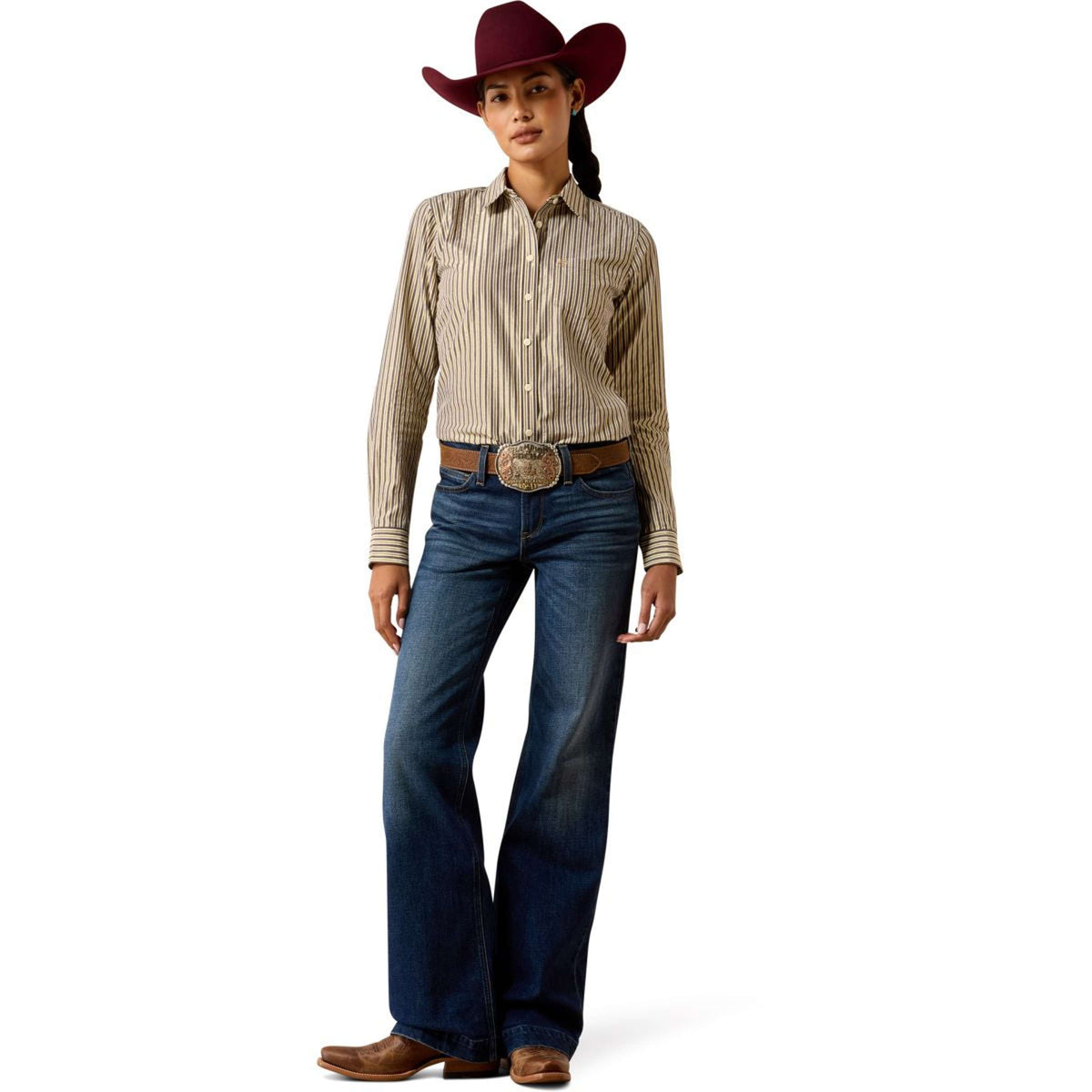 Ariat Blouse Kirby Femme Chocolate Plum