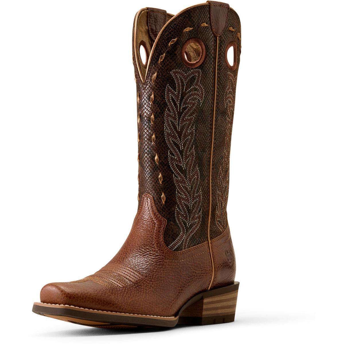 Ariat Bottes Western Lucera NcToe Femme Deepest Tan/Chocolate Snake
