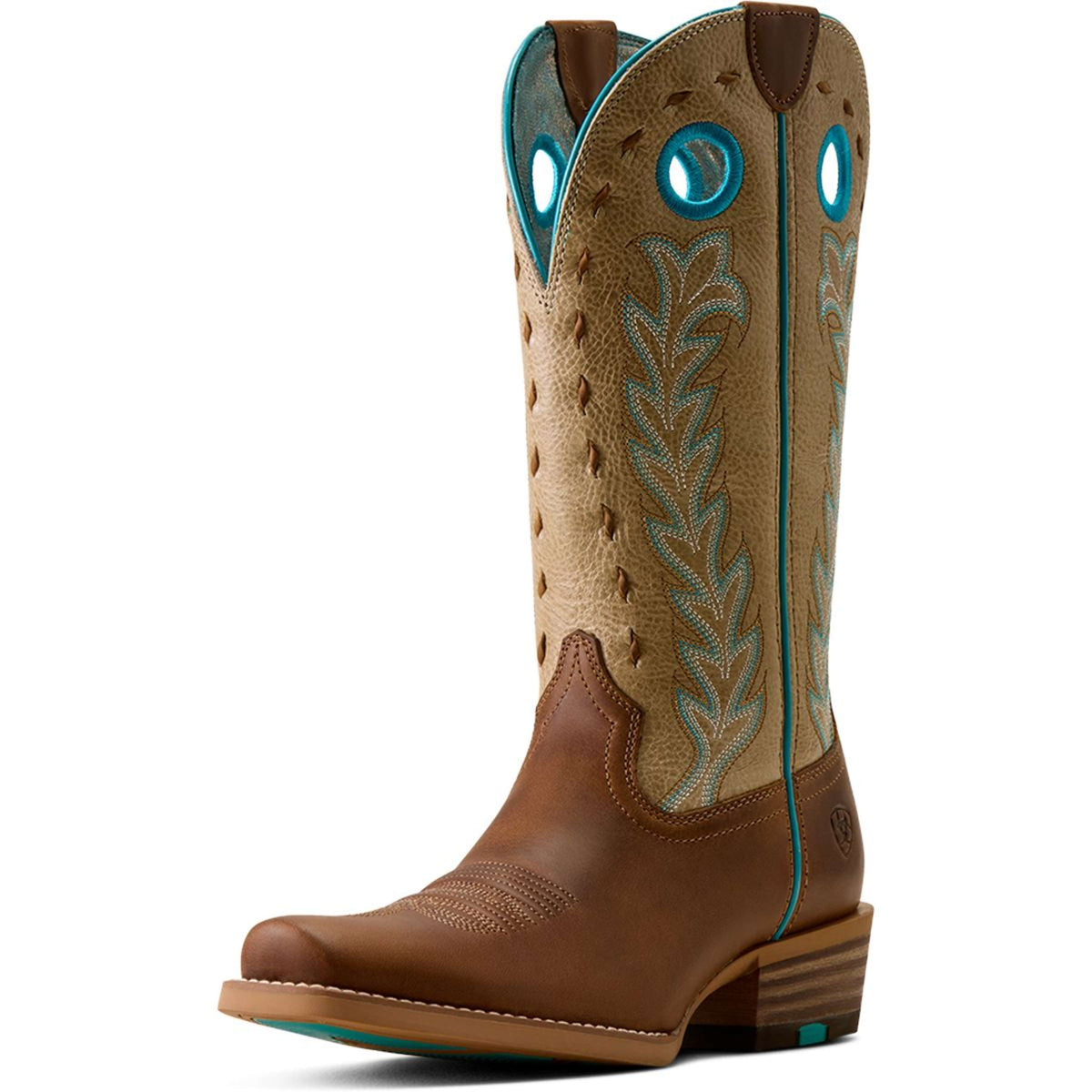 Ariat Bottes Western Lucera NcToe Femme Wheat Brown/Soft Parchment