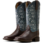 Ariat Bottes Western Round Up Holly Femme Chocolate Croc