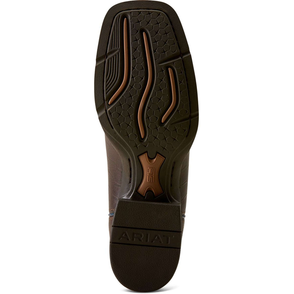 Ariat Bottes Western Round Up Holly Femme Chocolate Croc