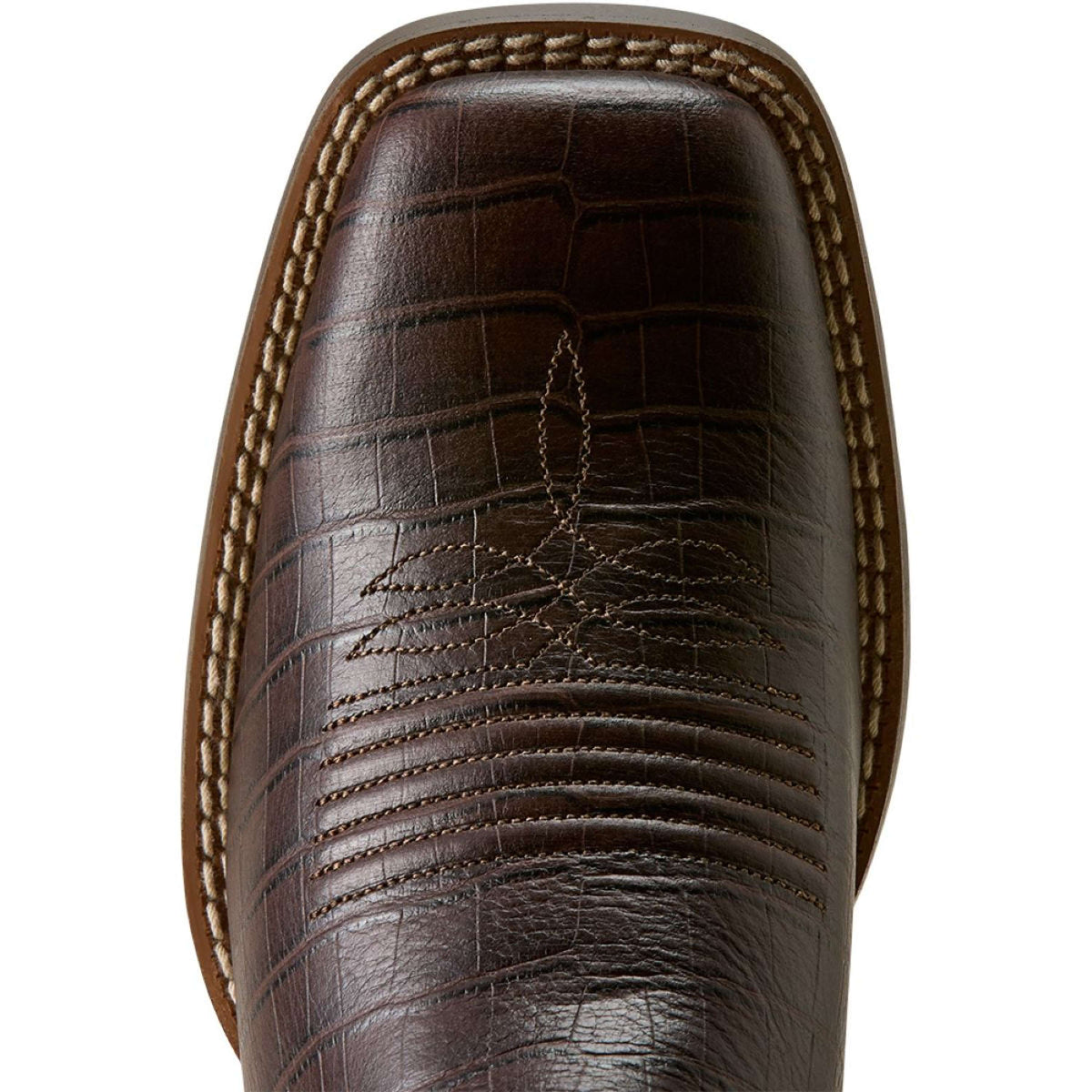 Ariat Bottes Western Round Up Holly Femme Chocolate Croc