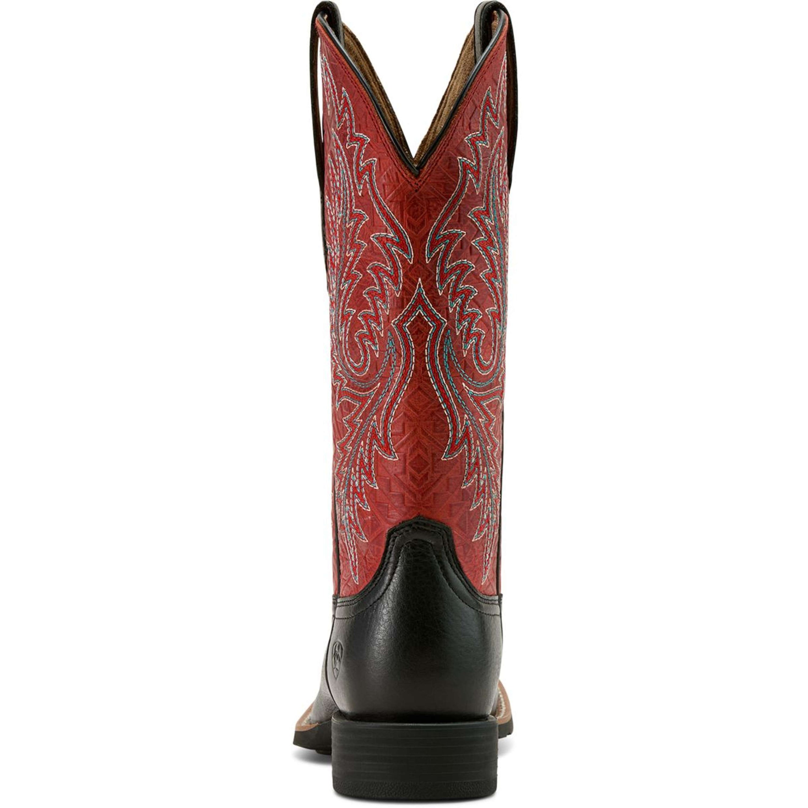 Ariat Bottes Western Round Up Stretchfit Femme Black Deertan/Garnet Emboss Ariat Bottes Western Round Up Stretchfit Femme Black Deertan/Garnet Emboss