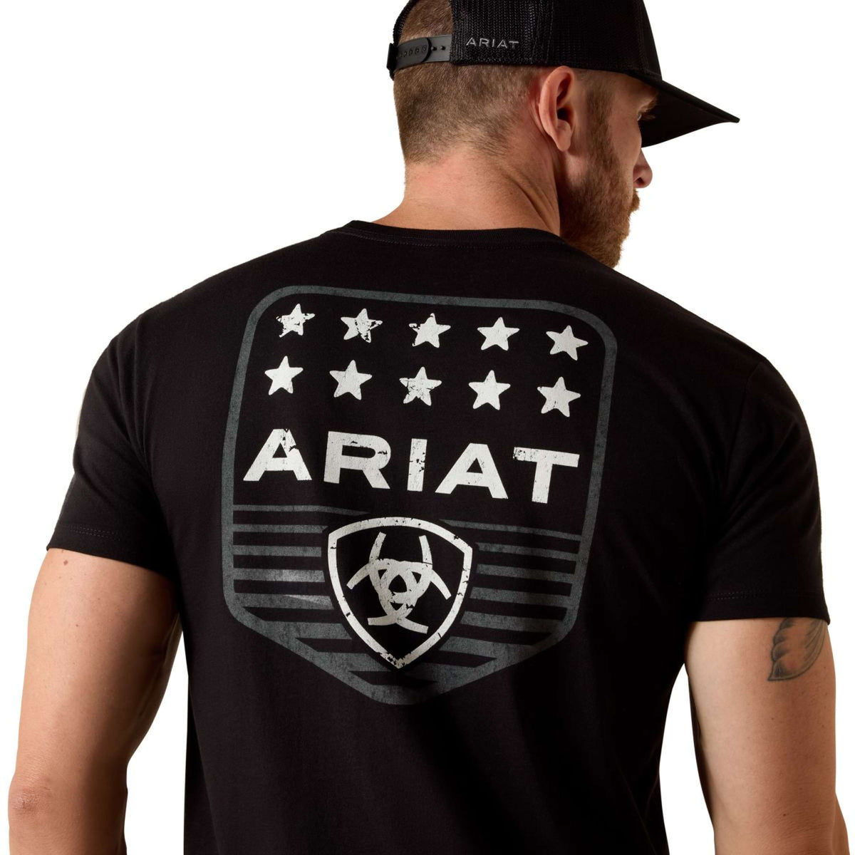 Ariat T-Shirt Patriotic Hommes Noir