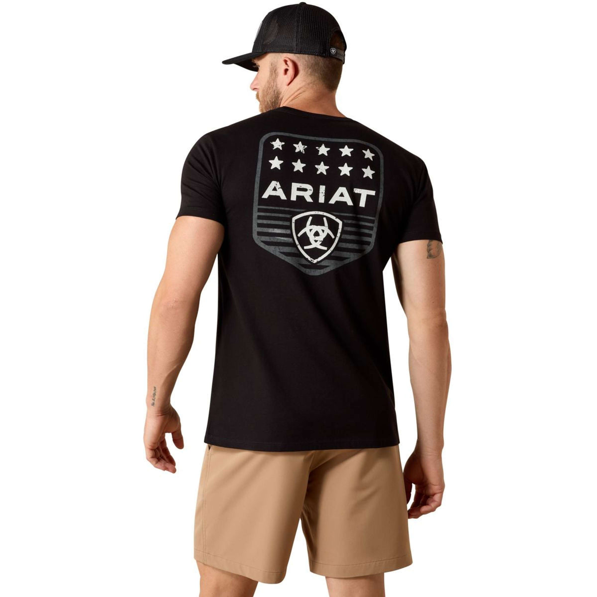 Ariat T-Shirt Patriotic Hommes Noir