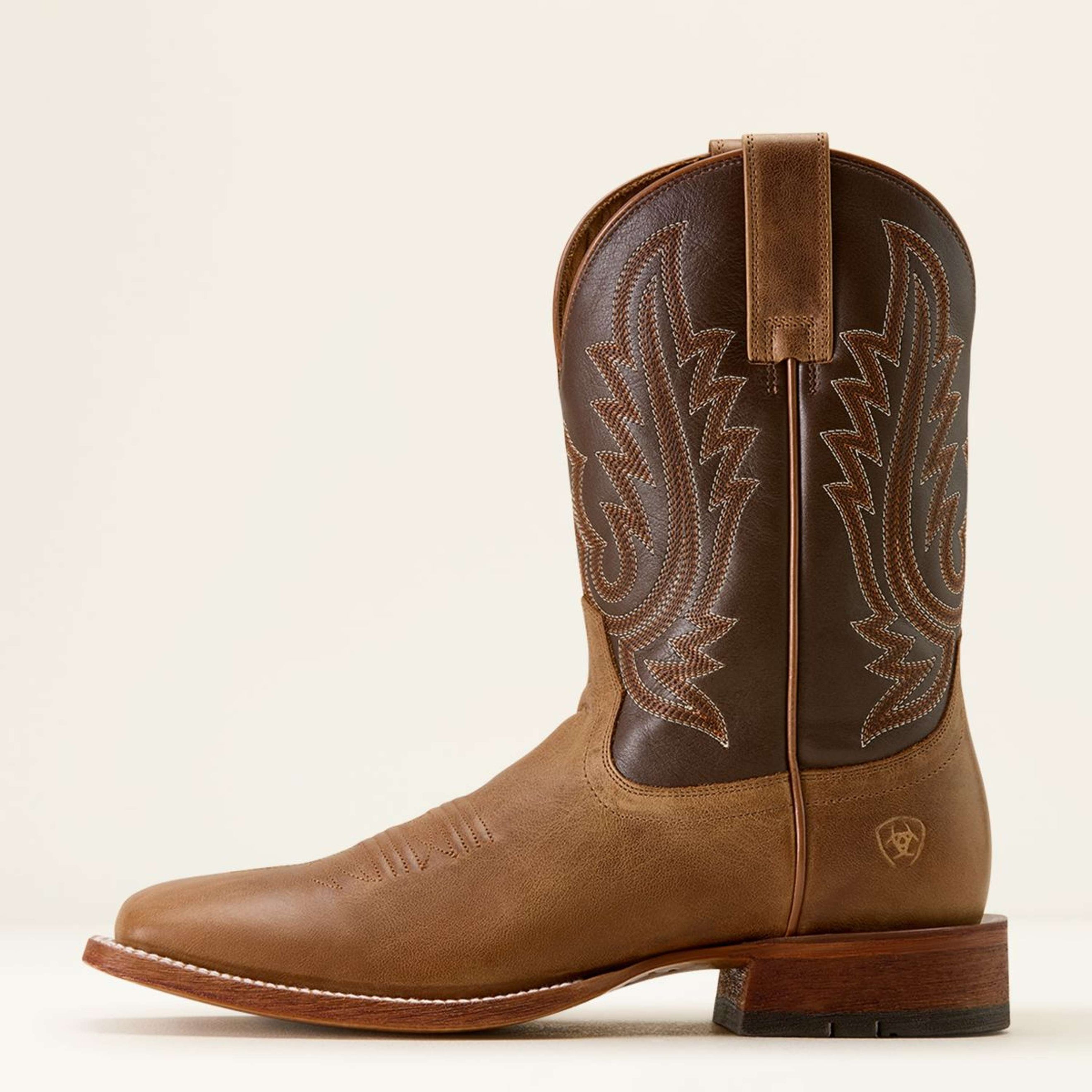 Ariat Bottes Western County Roads Hommes Wheat Tan/Santa Fe Brown Ariat Bottes Western County Roads Hommes Wheat Tan/Santa Fe Brown