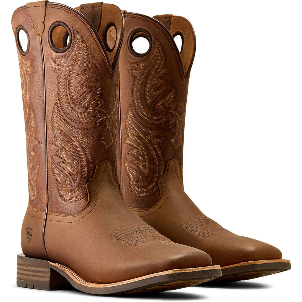 Ariat Bottes Western Highland Toughstock Hommes Distressed Brown/Tack Room Brown
