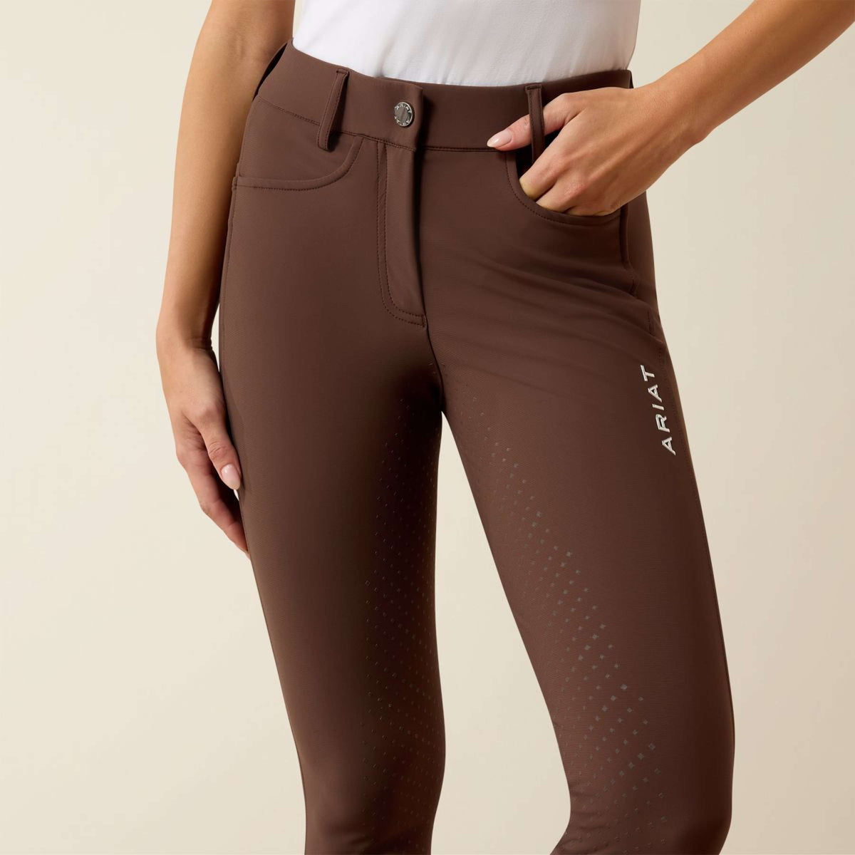 Ariat Pantalon d'Équitation Tri Factor NT Full Grip Pommel Brown