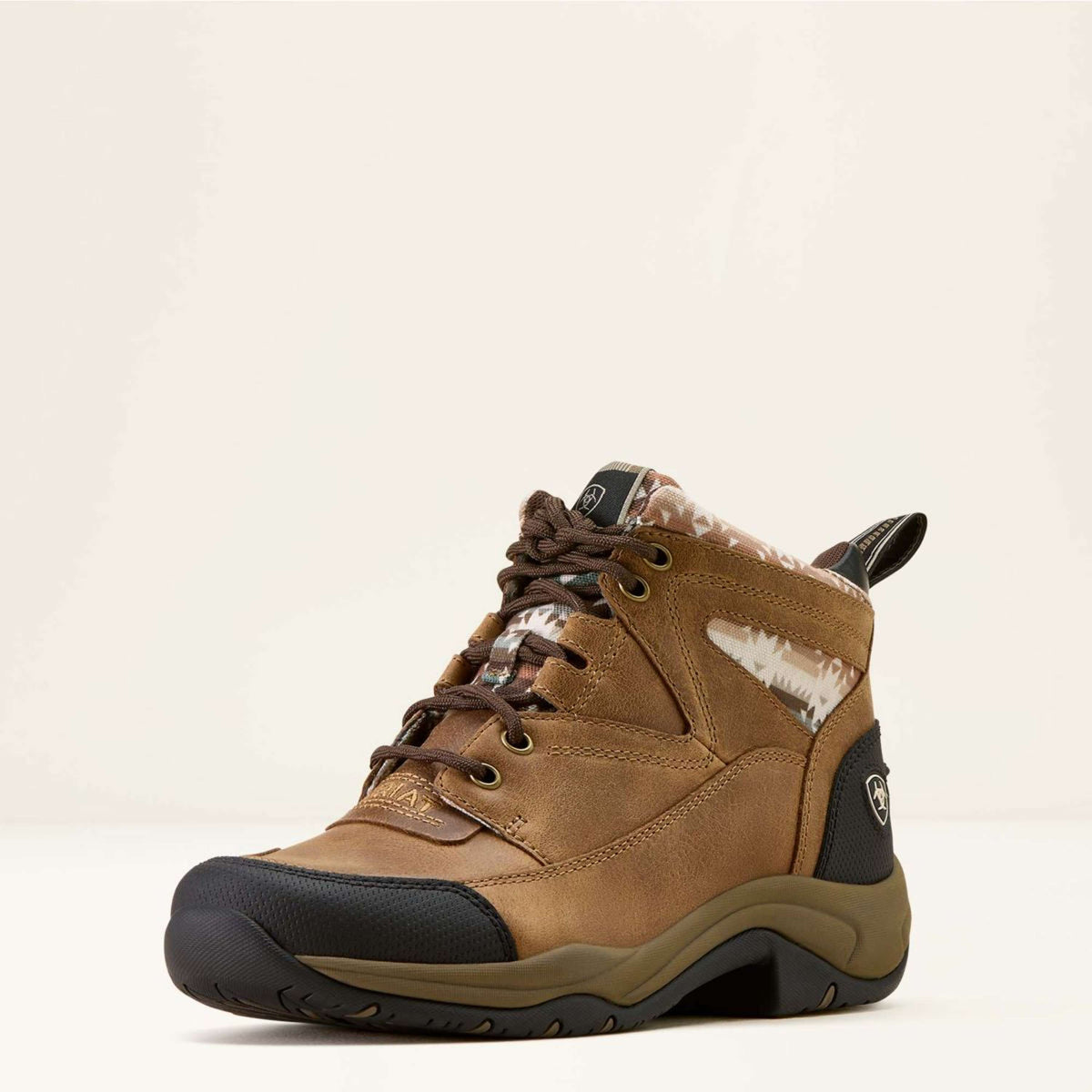 Ariat Chaussures d'Écurie Terrain Femme Dark Tan/Natural Southwest Print
