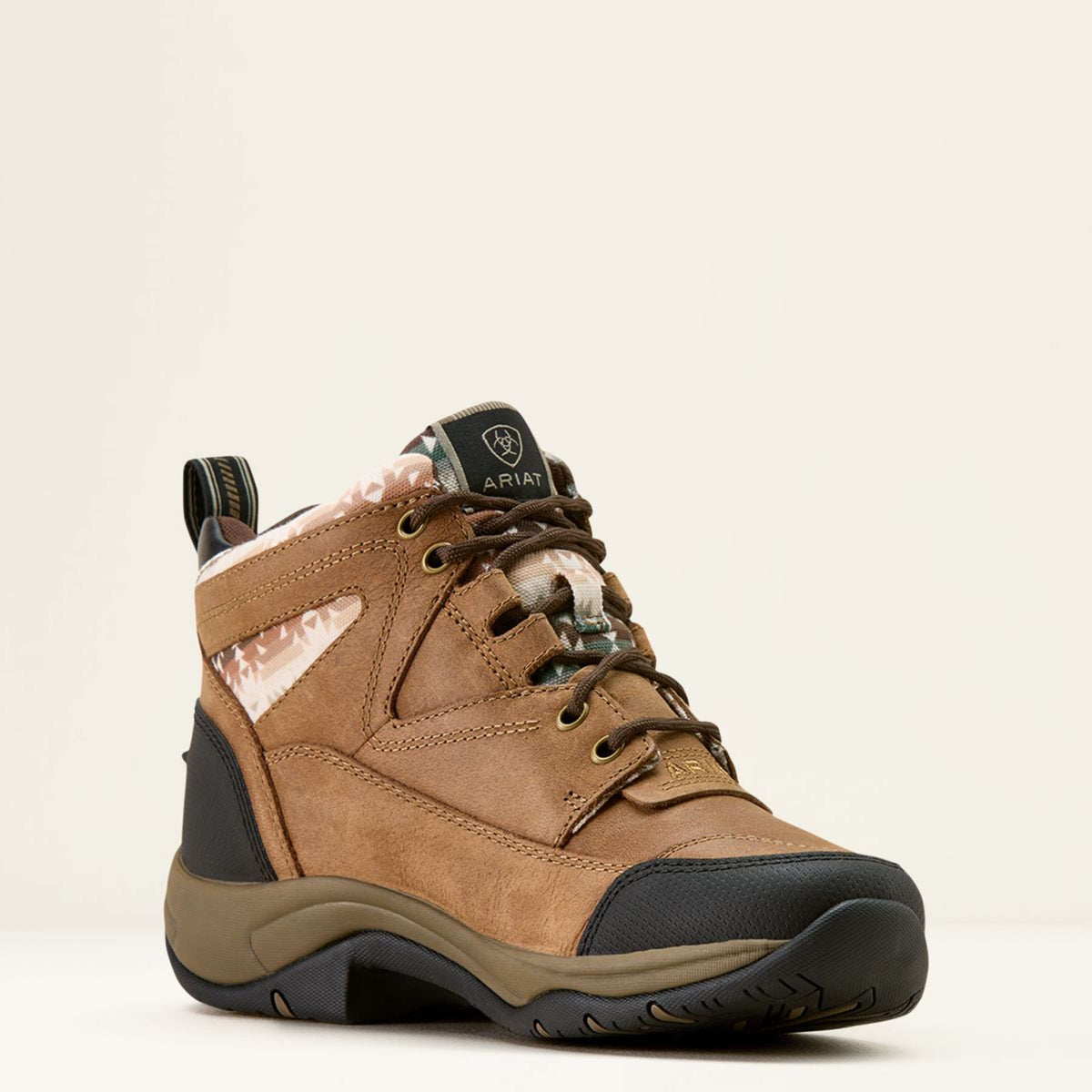 Ariat Chaussures d'Écurie Terrain Femme Dark Tan/Natural Southwest Print